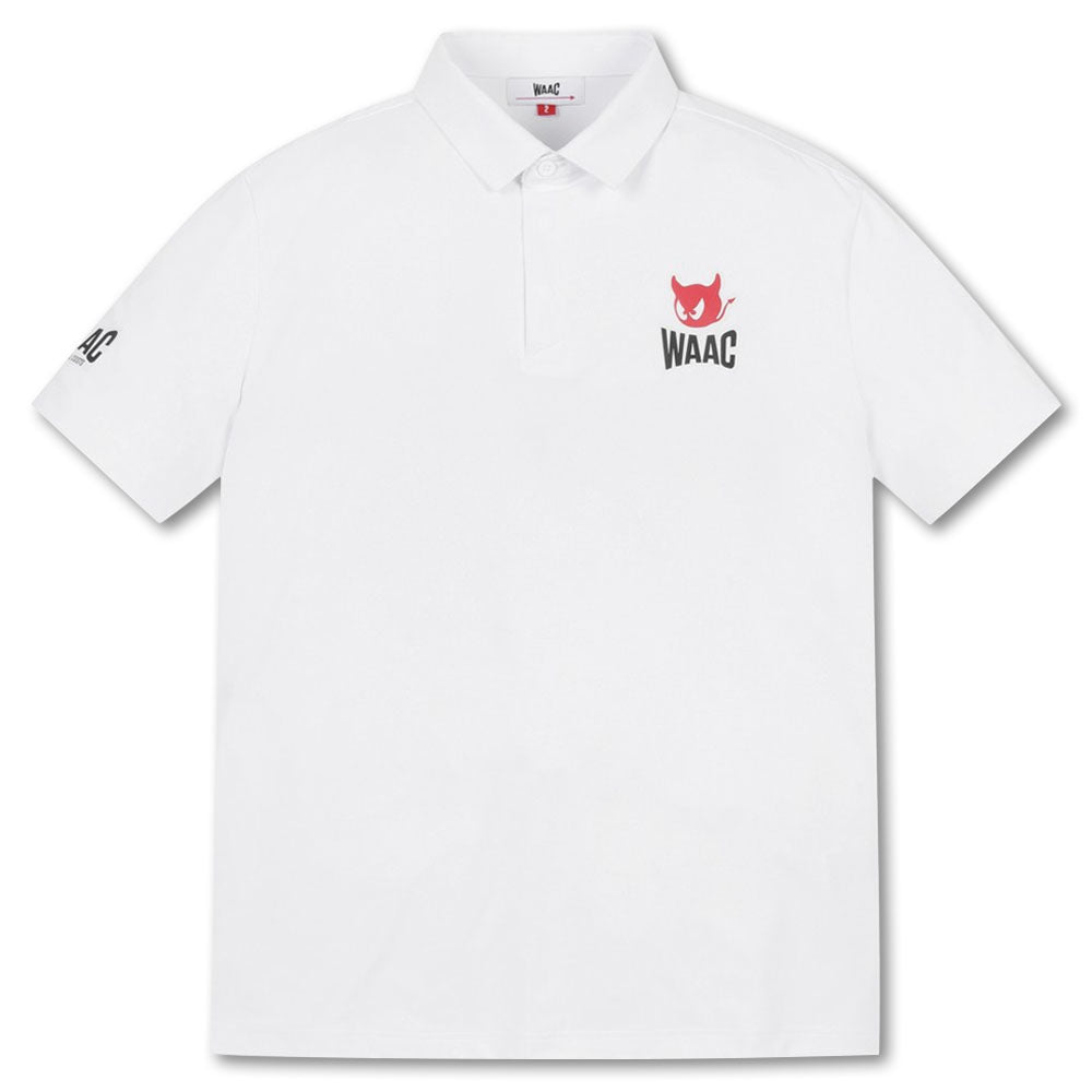 WAAC Heros Shortsleeve Golf Polo White - 23 Men