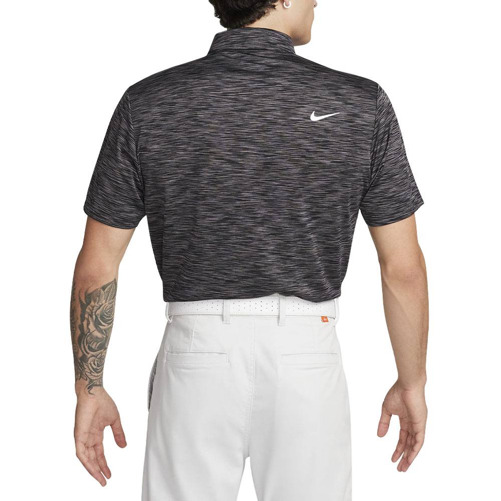 Nike Dri-FIT Tour Space Dye Golf Polo Black/Iron Gray/White - 23 Men