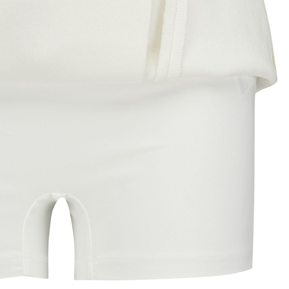 WAAC Cable Pleats Knit Golf Skort White - 23 Women