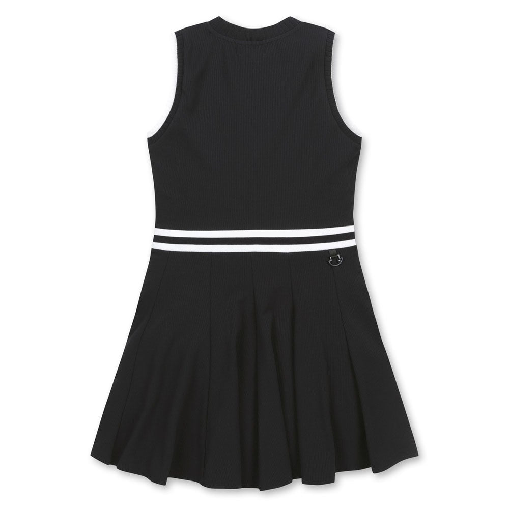 WAAC Half Zipup Flare Golf Dress Black - 23 Women