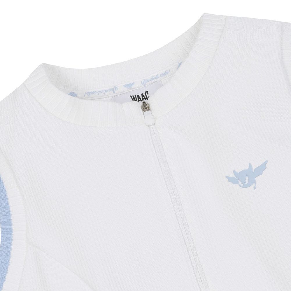 WAAC Half Zipup Flare Golf Dress White - 23 Women