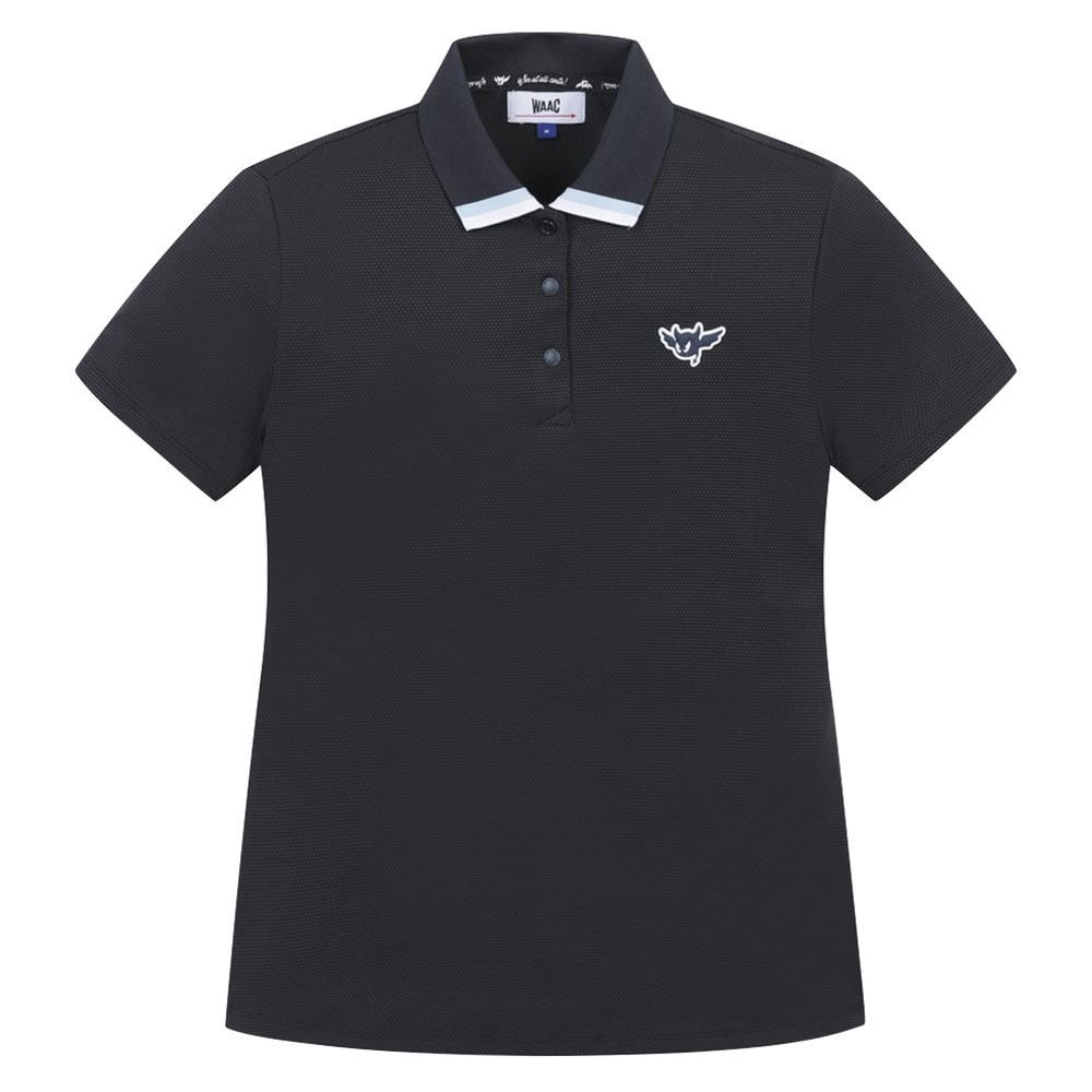 WAAC Half Zipup Flare Golf Polo Dark Navy - 23 Women