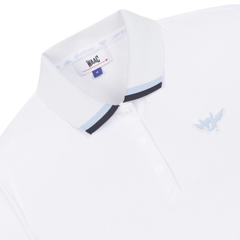 WAAC Half Zipup Flare Golf Polo White - 23 Women