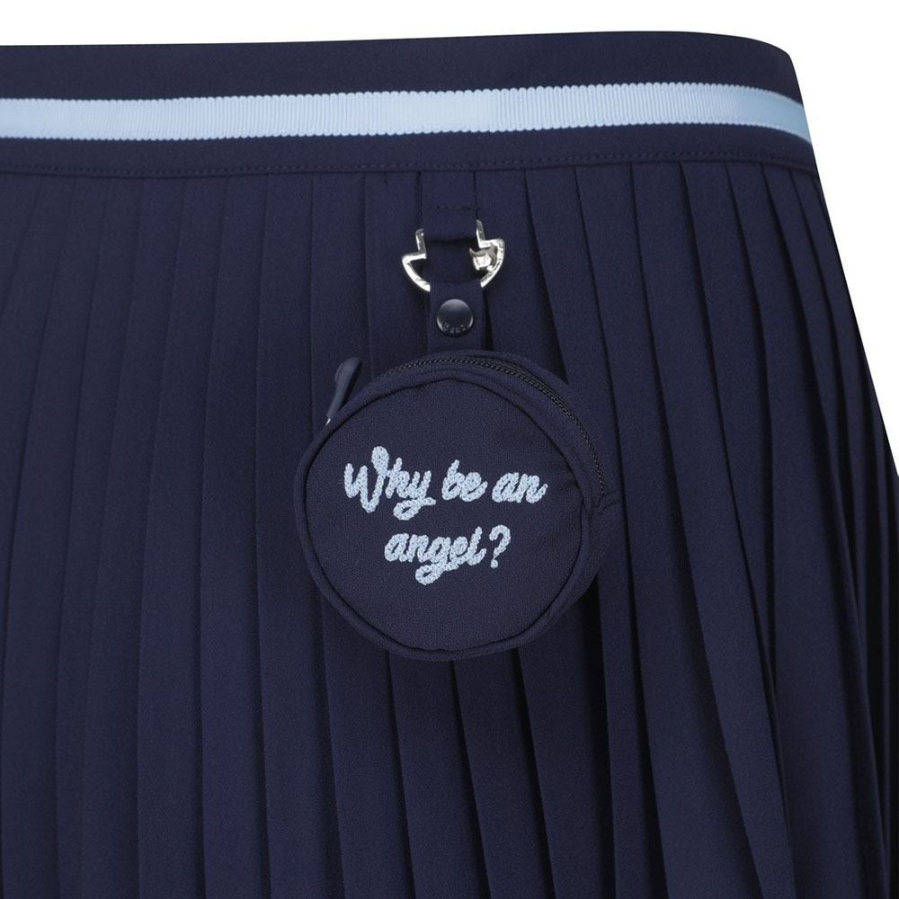 WAAC Pleats Open Wrap Golf Skort Navy - 23 Women
