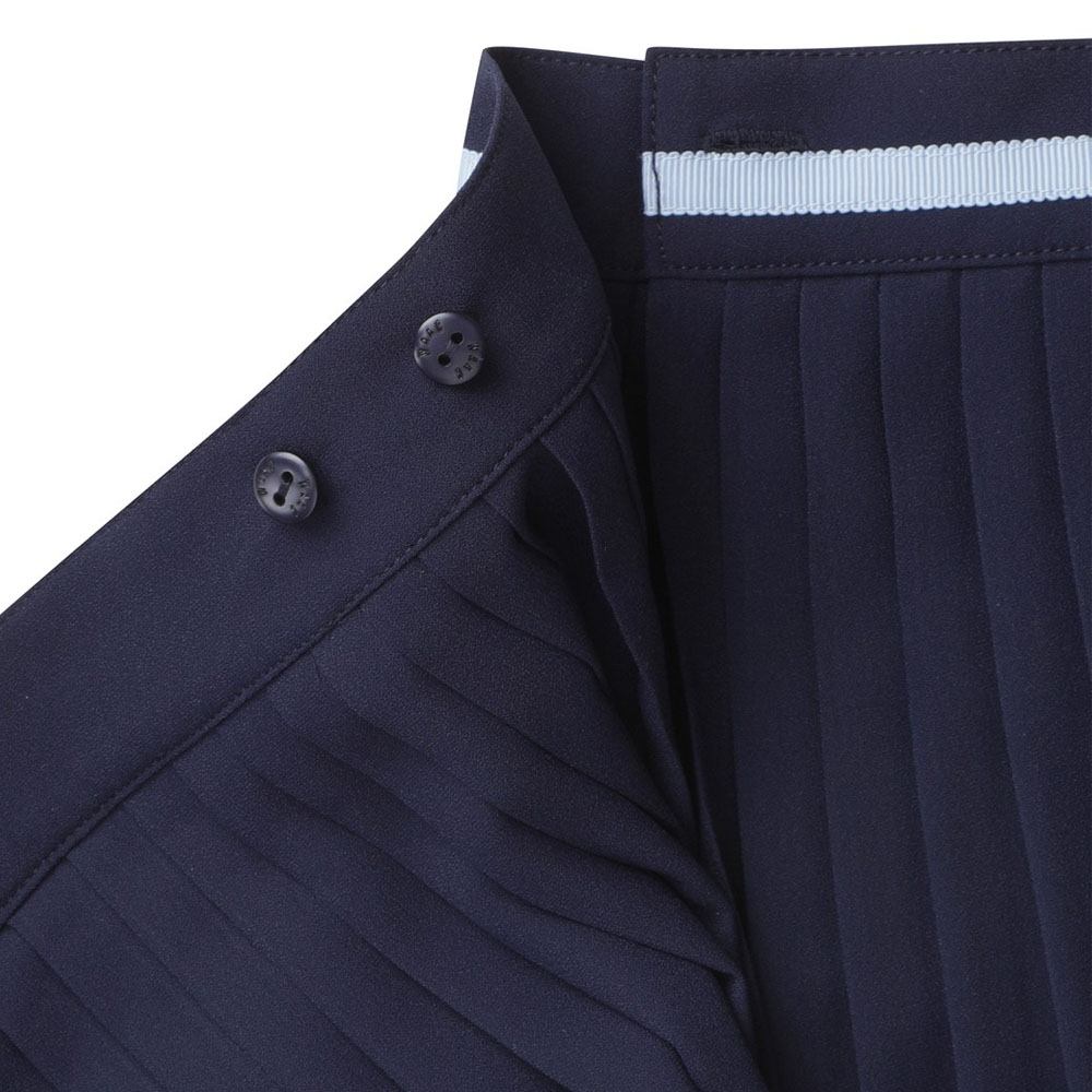 WAAC Pleats Open Wrap Golf Skort Navy - 23 Women