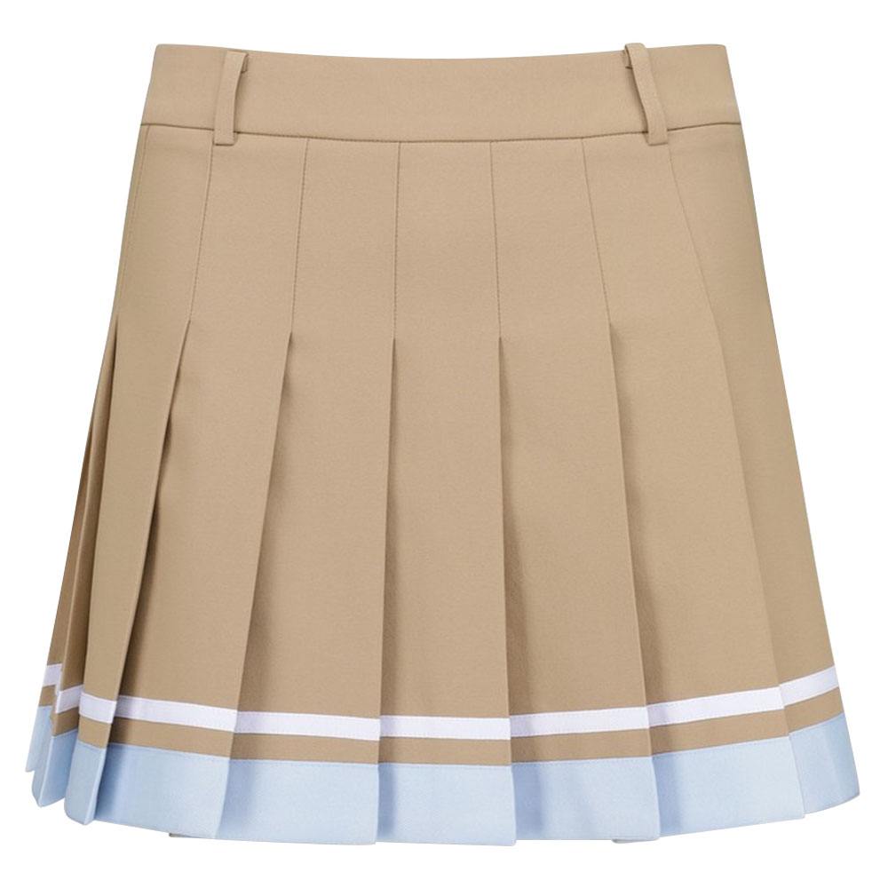 WAAC Block Pleats Golf Skort Brown - 23 Women