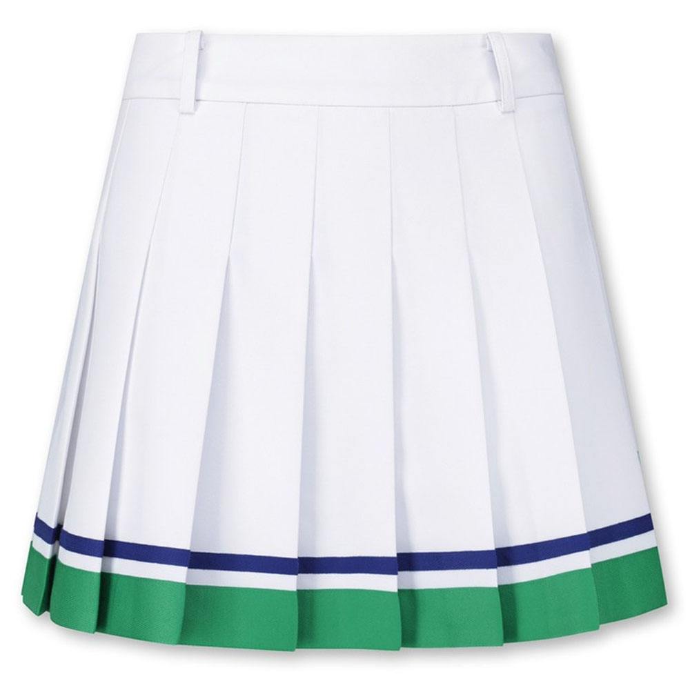 WAAC Block Pleats Golf Skort White - 23 Women
