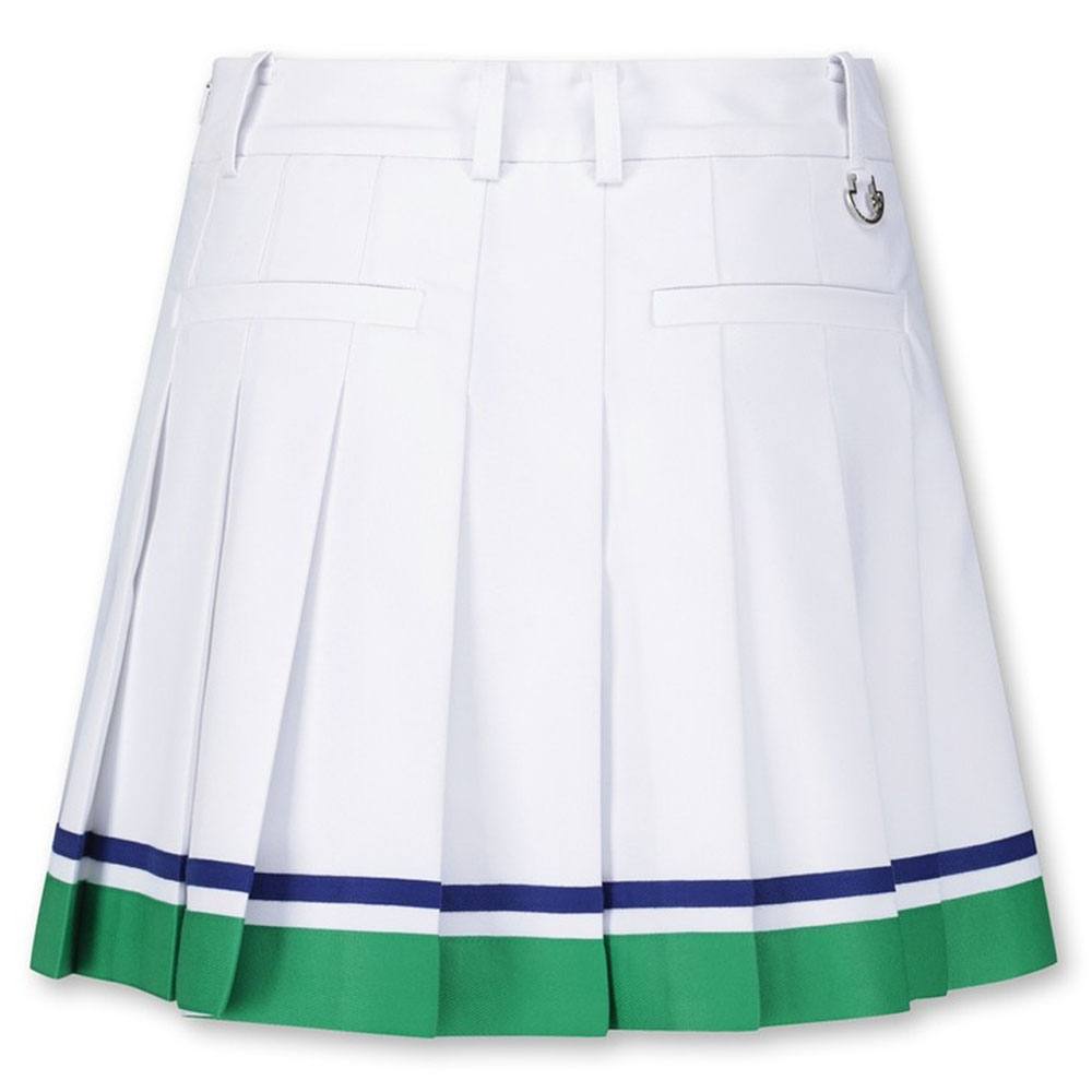 WAAC Block Pleats Golf Skort White - 23 Women