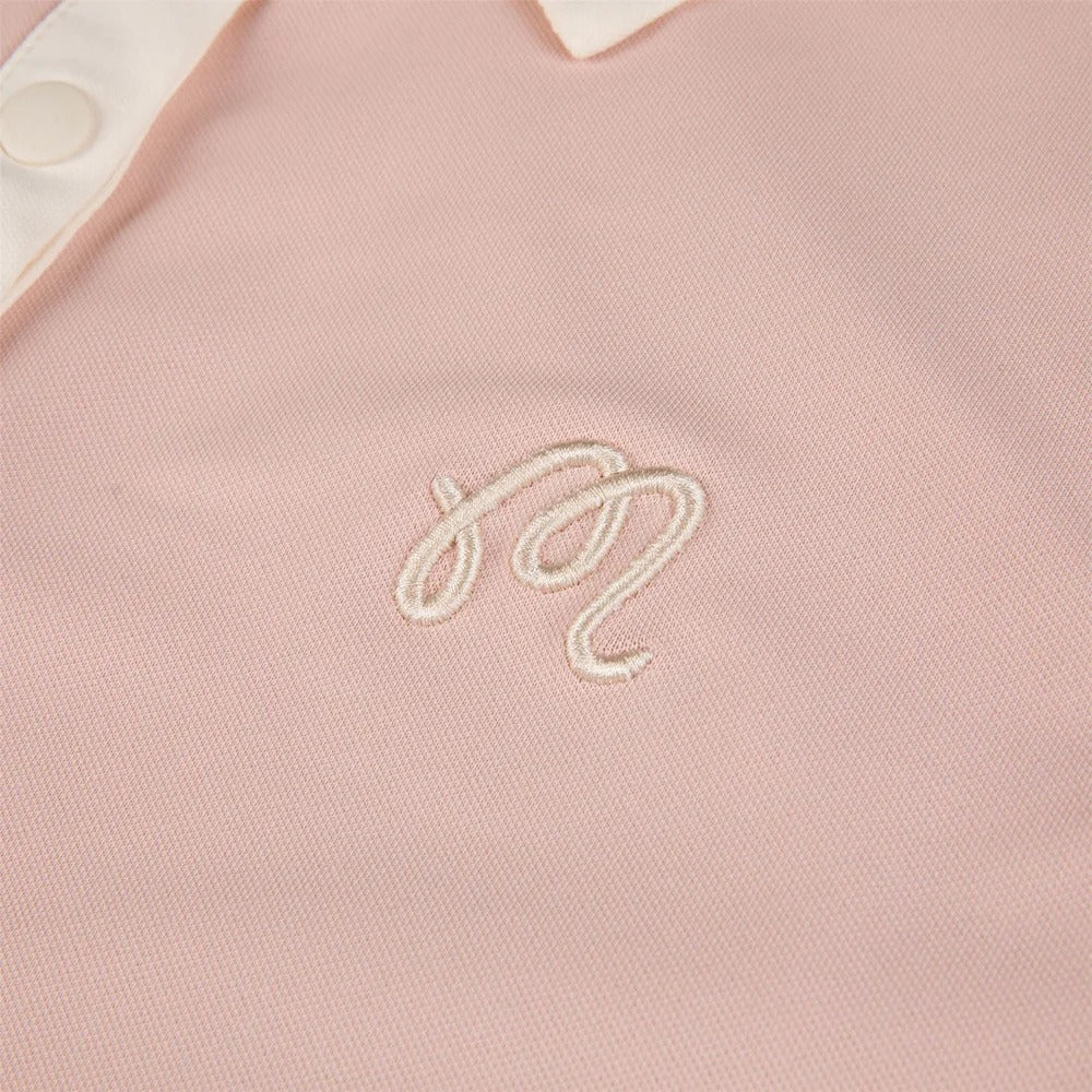 Malbon Claudia Sleeveless Golf Polo Rose - SS25 Women