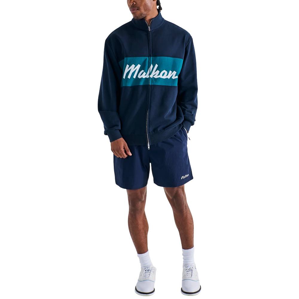 Malbon Riva Nylon Golf Shorts Navy - SS25 Men