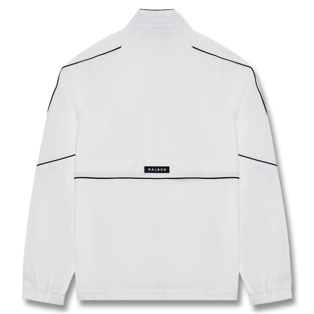Malbon Riva Nylon Golf Jacket White - SS25 Men