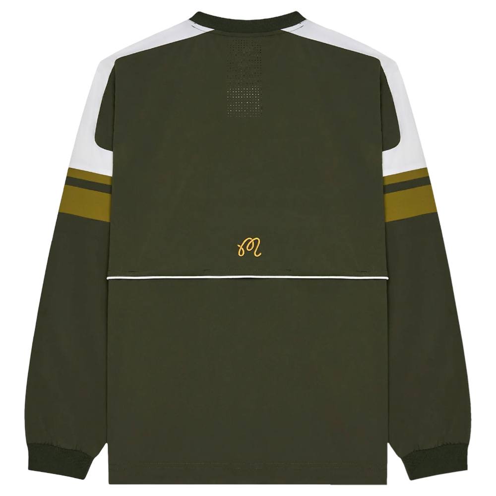 Malbon Sportiva Nylon Popover Golf Jacket Cypress Green - SS25 Men
