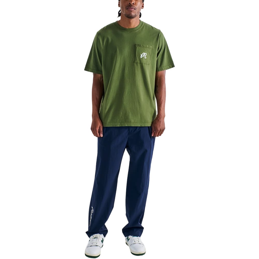 Malbon Gelato Stand Pocket Golf T-Shirt Cypress Green - SS25 Men