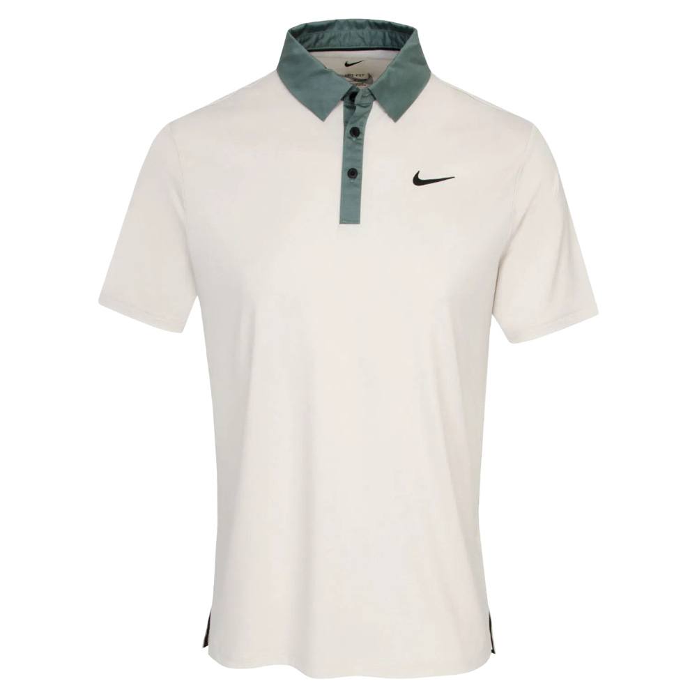 Nike Dri-FIT Tour Contrast Golf Polo Night Light Orewood Brown/Clay Green/Black - FW25 Men