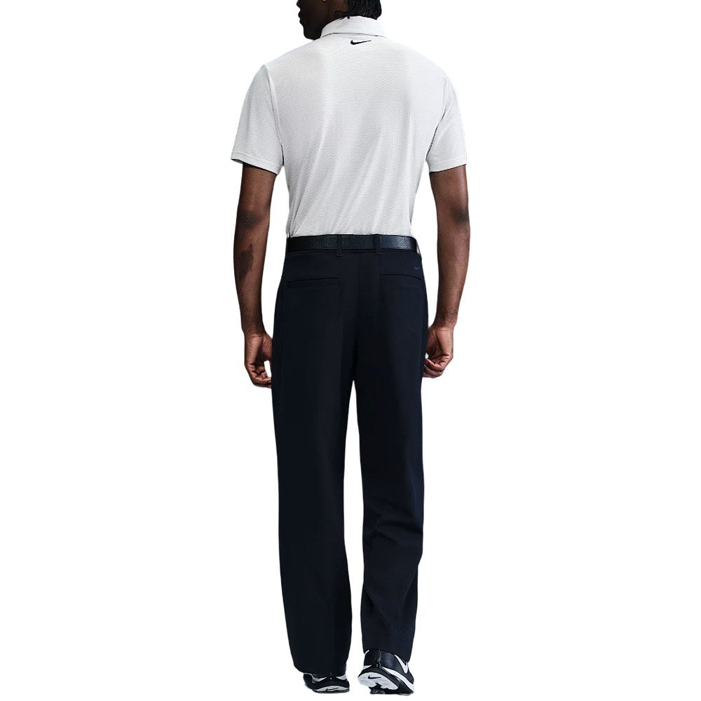 Nike Dri-FIT Tour Textured Golf Polo White/Black - FA25 Men