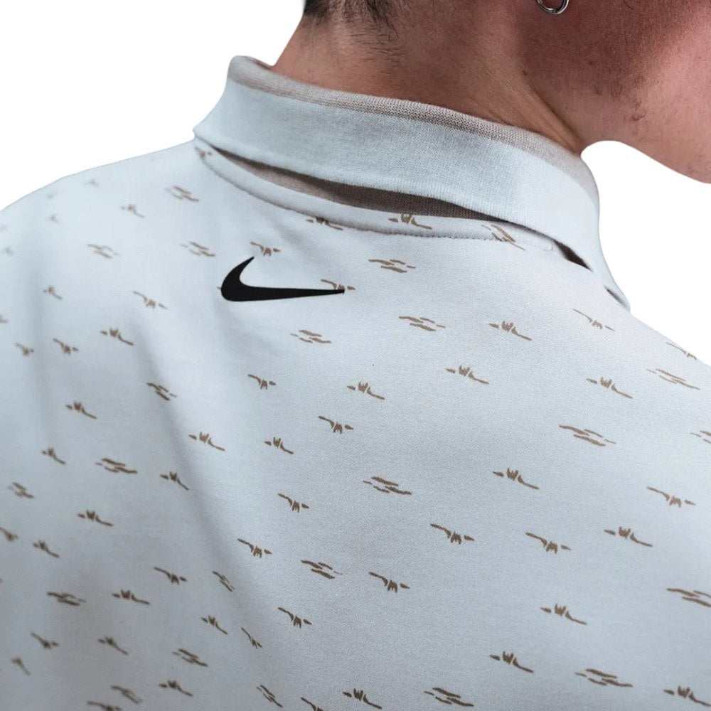 Nike Dri-FIT Tour Micro Print Golf Polo Photon Dust/Black - FA25 Men