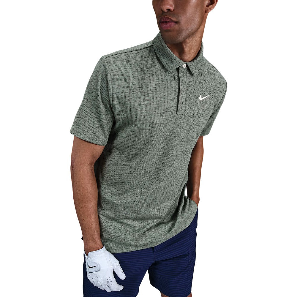 Nike Dri-FIT Tour Jacquard Golf Polo Clay Green/Night Forest/Pale Ivory - FA25 Men