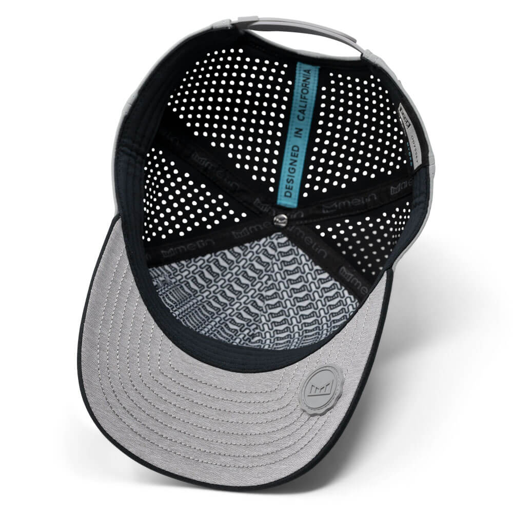Melin Odysea Stacked Hydro Golf Cap Heather Grey/Black - FW24 Men