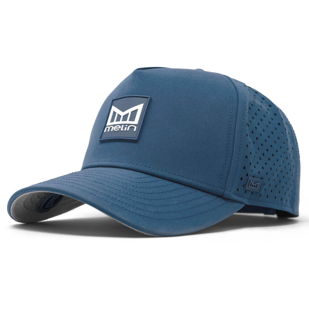 Melin Odysea Stacked Hydro Golf Cap Steel Blue - FA24 Men
