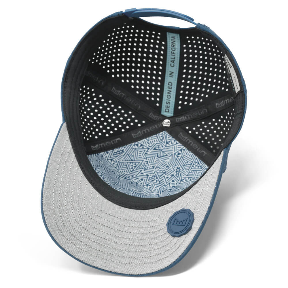 Melin Odysea Stacked Hydro Golf Cap Steel Blue - FA24 Men